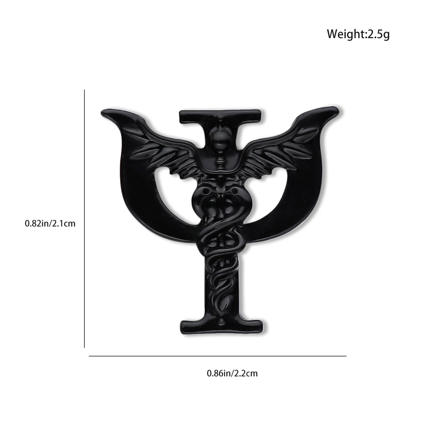 DCARZZ Psychology Psi Brooches Medical Charm Backpack Lapel Pins Badge Medicine Jewelry for Psychologist Doctor Nurse