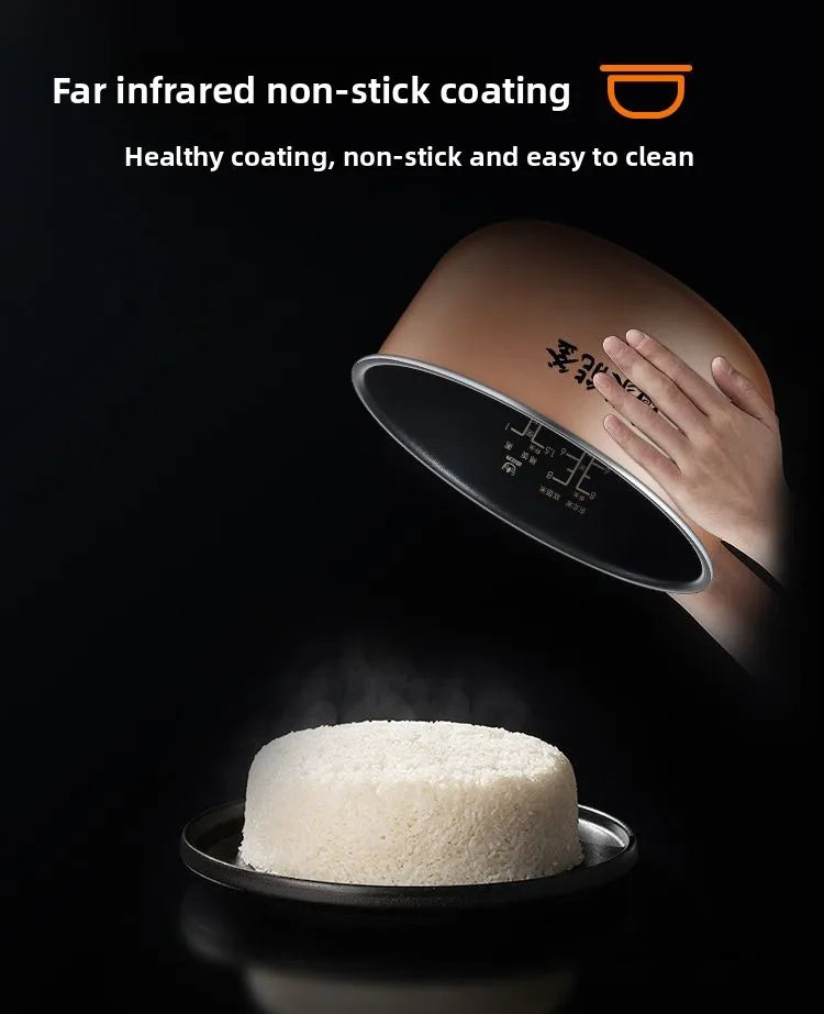 Home-use smart rice cooker with timer function, 4L/5L multi-functional non-stick large capacity MB-RE430
