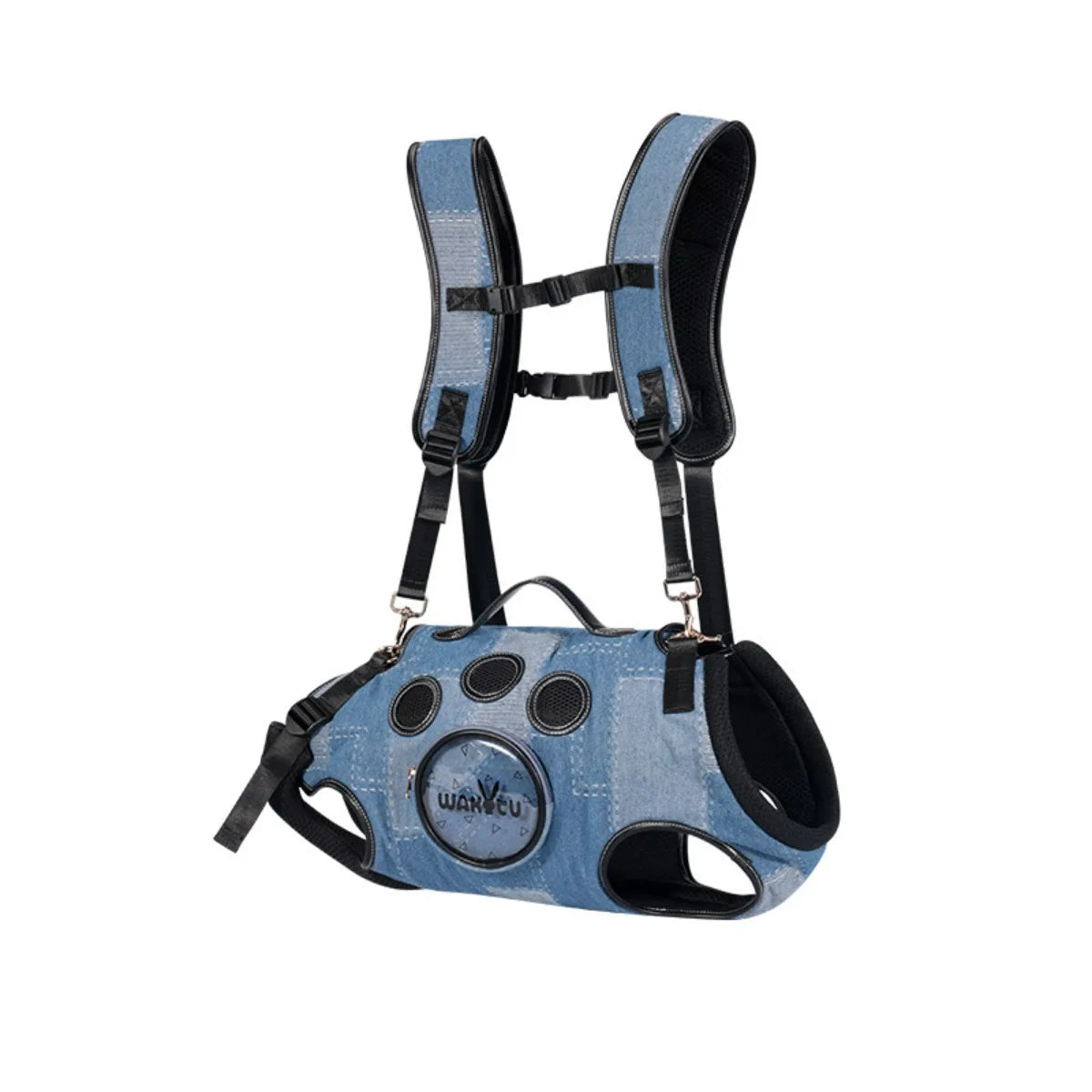 Pet Backpack for Dogs Breathable Pet Harness for Small Medium Large Dogs Portable Cycling Dog Carrier