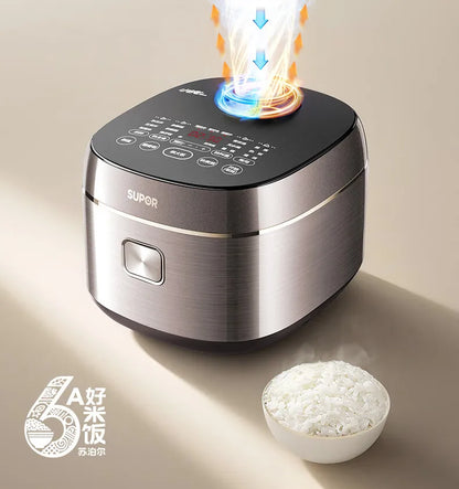 SUPOR 4L Rice Cooker 0-Fluorine Glazed Ball Pot Micro Pressure 21-Min Fast Cook Anti-Overflow 220V