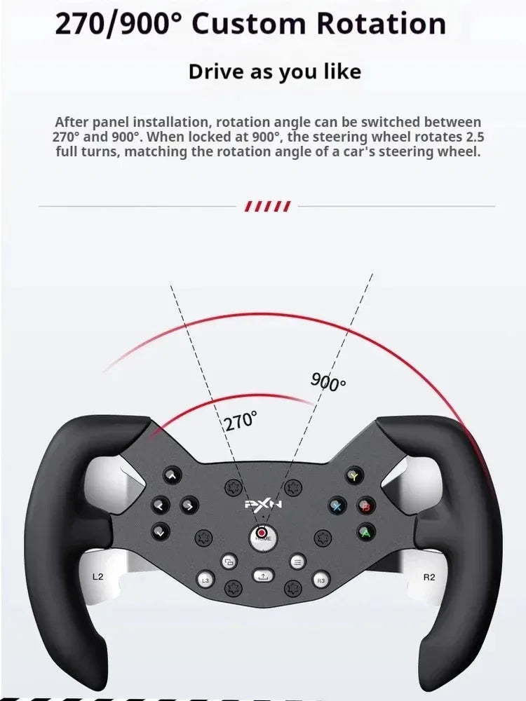 New PXN W V10-F Formula F1 Gaming Steering Wheel Racing Disk Adapted to V10/V10Pro Steering Wheel Racing Man Gifts pxn w v10-f