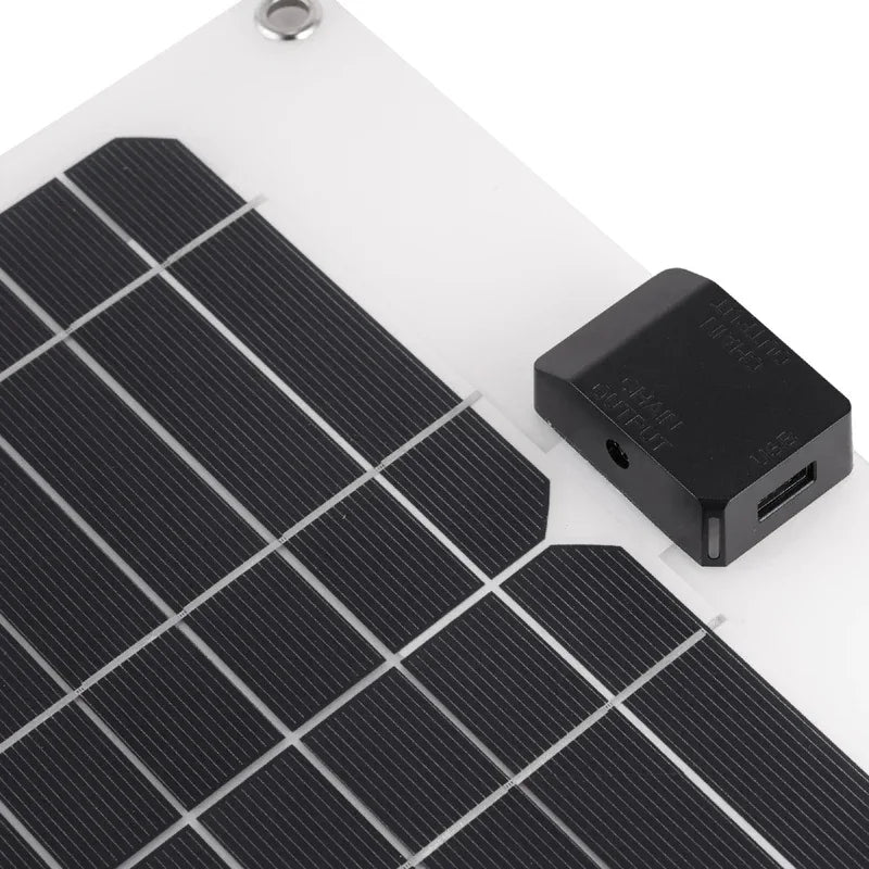 Solar Panel 20W-100W USB Type-C Waterproof Outdoor Hiking Camping Portable Battery Mobile Phone Charging Bank Charging Panel 5V