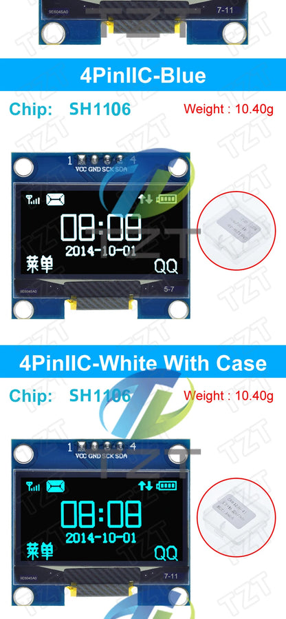 1.3 inch OLED module SPI/IIC I2C Communicate white/blue color 128X64 1.3 inch OLED LCD LED Display Module 1.3" OLED Module