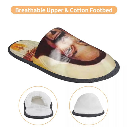 Snoop Dogg Goes Jesus Guest Slippers for Bedroom Women Custom Print House Slipper