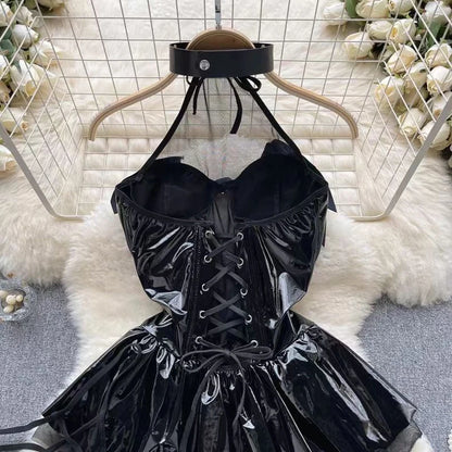 Woman Plus Size Sexy V-Neck Strap Dress Lace Trim Slim Short Dress Women Fashion Comfortable Dress Party Hotsweet