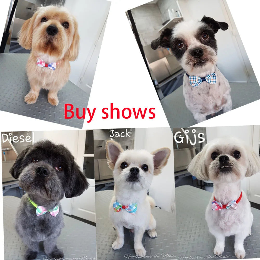 20pcs Dog Acccessories Dog Bow Tie  Bulk Dog Collar Bow Dog Bowtie Small Dog Cat Pet Supplies Dog Fashion Accessoreis Bow