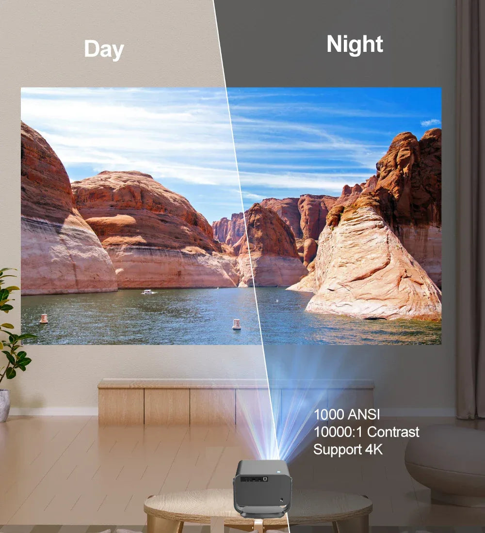 WZATCO P20 PLUS Android 13.0 Smart WiFi 6G 4K Full HD 1080P LCD LED Projector Auto Focus Video Home theater Proyectors with RJ45