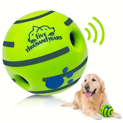 Pet Dog Toy Ball Wobble Wag Giggle Ball Interactive Dog Cat Toy Chew Toy Giggle Sounds Toy When Rolled or Shaken For Pet Dog Fun