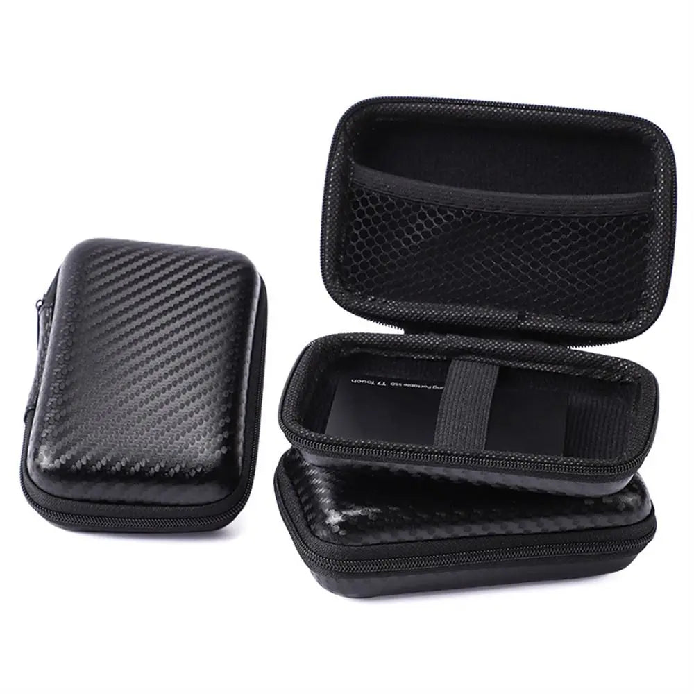 Portable Phone Charger Zipper Bag EVA Protection Case Hard Disk Data Cable Headphone Storage Pocket Pouch Travel Storage Box