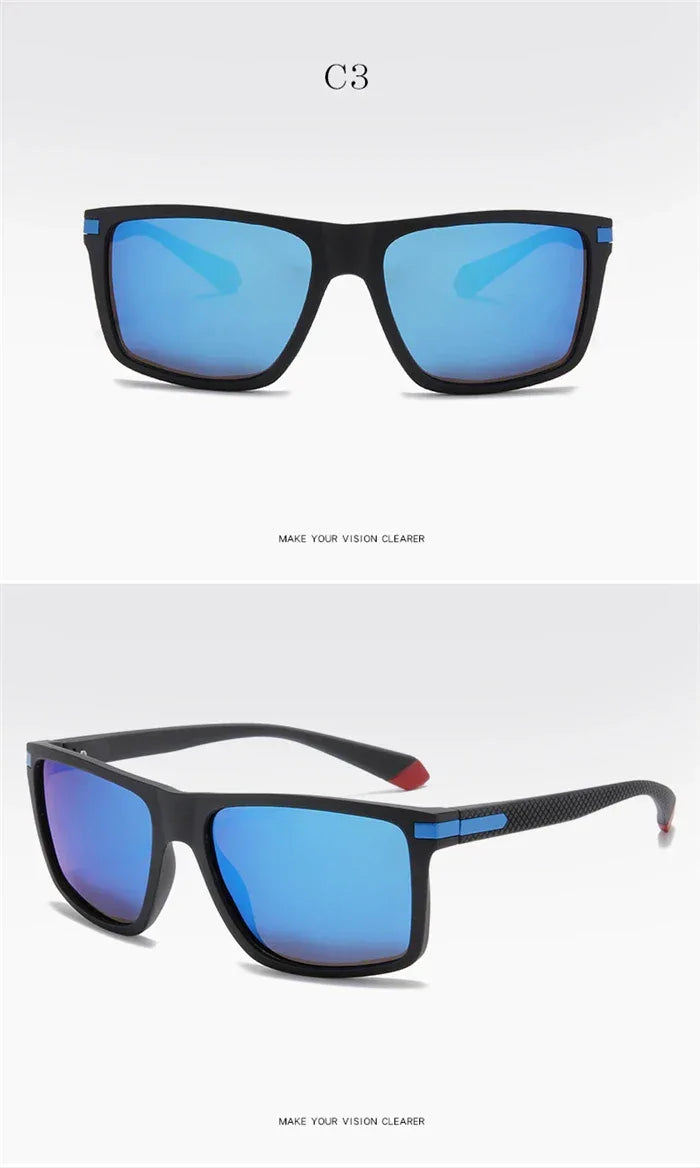 Outdoor Sport Square Nearsighted Sunglasses With Diopters Driving Anti-Glare Prescription Sun Glasses For Men 0 -0.5 -0.75 To -6