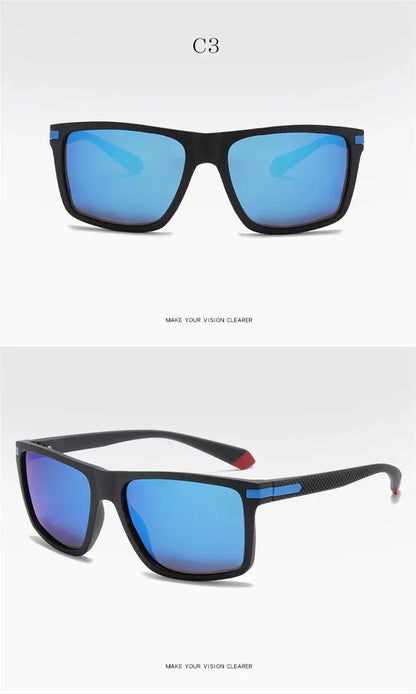 Outdoor Sport Square Nearsighted Sunglasses With Diopters Driving Anti-Glare Prescription Sun Glasses For Men 0 -0.5 -0.75 To -6