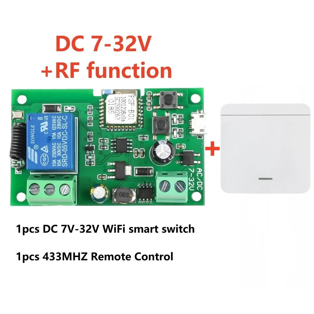 Ewelink WIFI Garage Door Opener Controller Smart Switch On Off Relay Module Gate Open Voice Control Alexa Google Home