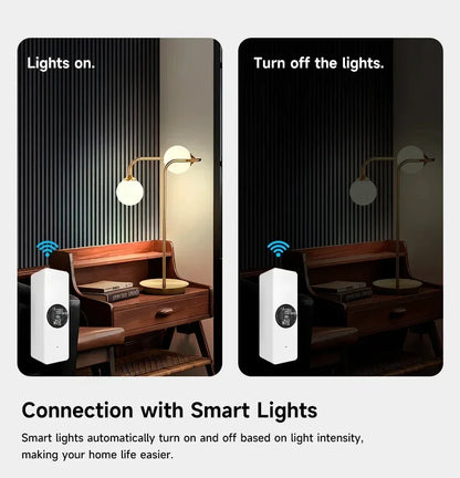 Tuya ZigBee Light Sensor Luminance Sensor Illumination Brightness Detector Home Automation with Smart Life Device Linkage Tuya