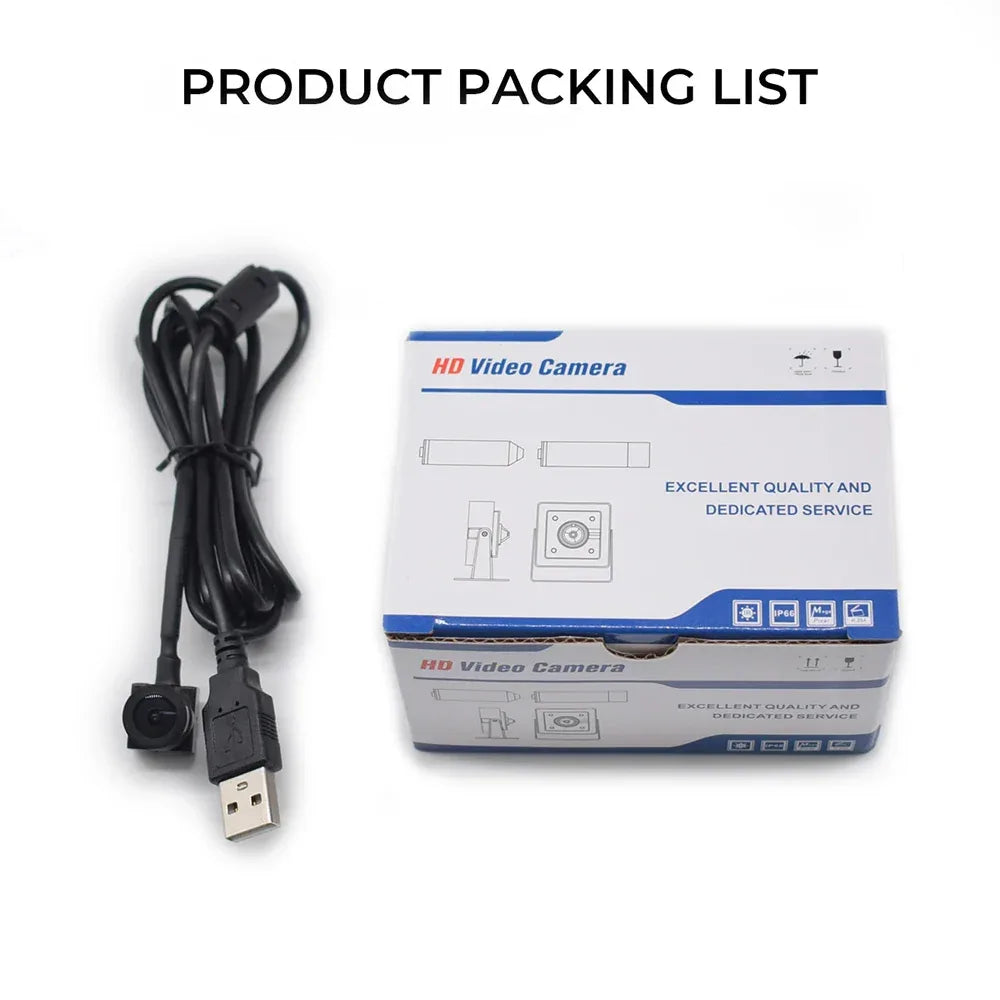 HD Portability USB Computer Camera Webcam Mini Peripheral Camera Lens Camera Full Webcam PC CCTV Outdoor Camcorder Security Vide