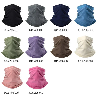 Winter Fleece Thermal Neck Warmer Gaiter Bandana Face Mask Ear Cover Tube Scarf Skiing Snowboard Neckerchief Headband Women Men