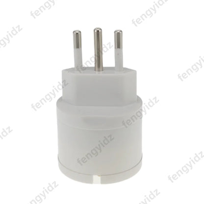 3PCS 1500W Europe Germany to Italy Travel Adapter 10A 250V Power Plug Converter for Italy Syria Uruguay Chile Electrical Socket