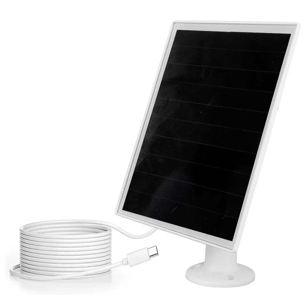 6W 5V Solar Panel Charger Shingled Solar Panel 24% Efficiency Micro USB & USB-C Port Solar Cell Panel for Phone iPad Outdoor Use