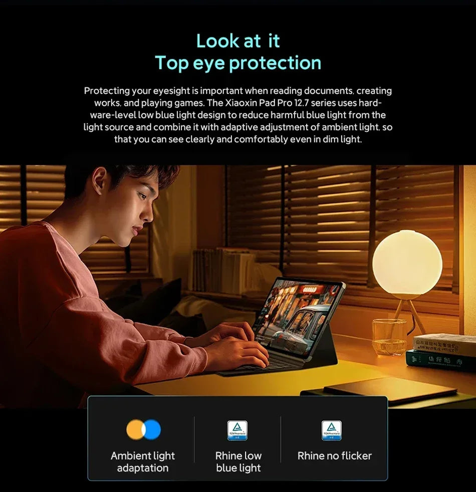 Global ROM Lenovo Xiaoxin Pad Pro 2025 12.7 inch Tablet Original  Dimensity 8300 144Hz 2.9K Display Android 14 10200mAh Pad PC