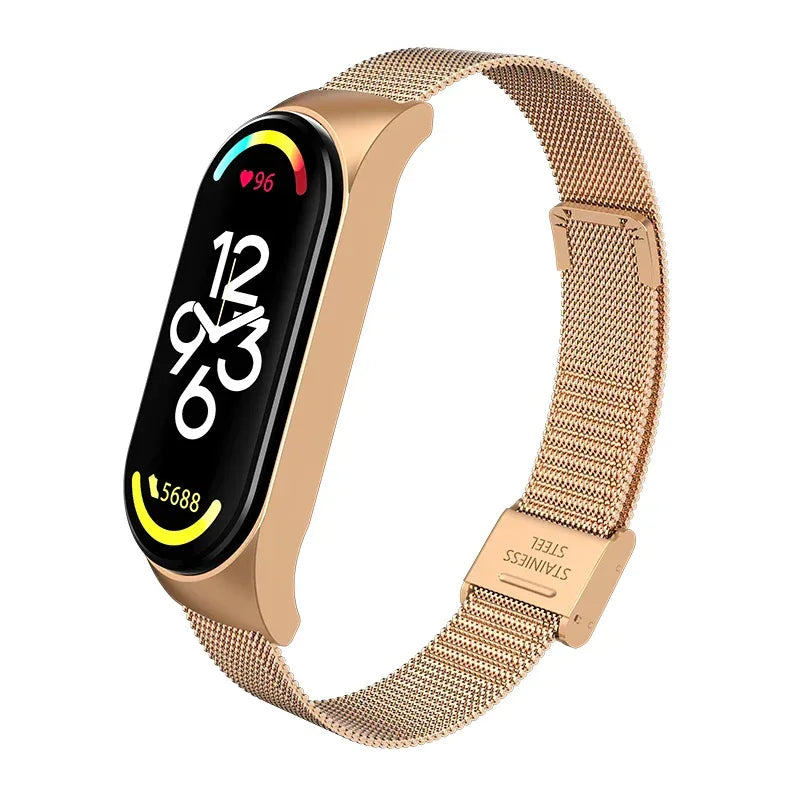 Metal Strap bracelet for Xiaomi mi band 7 6 5 3 4 strap Stainless Steel MiBand 4 Smart Wrist Strap for xiao mi miband 4 3 straps
