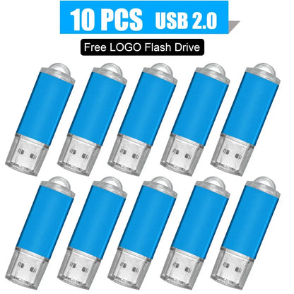 10PCS/lot Pen Drive 8GB 4GB 2GB 1GB USB Flash Drive 16GB Flash Disk 128MB 256MB 512MB Memory Flash Disk 2.0 Free Custom Logo