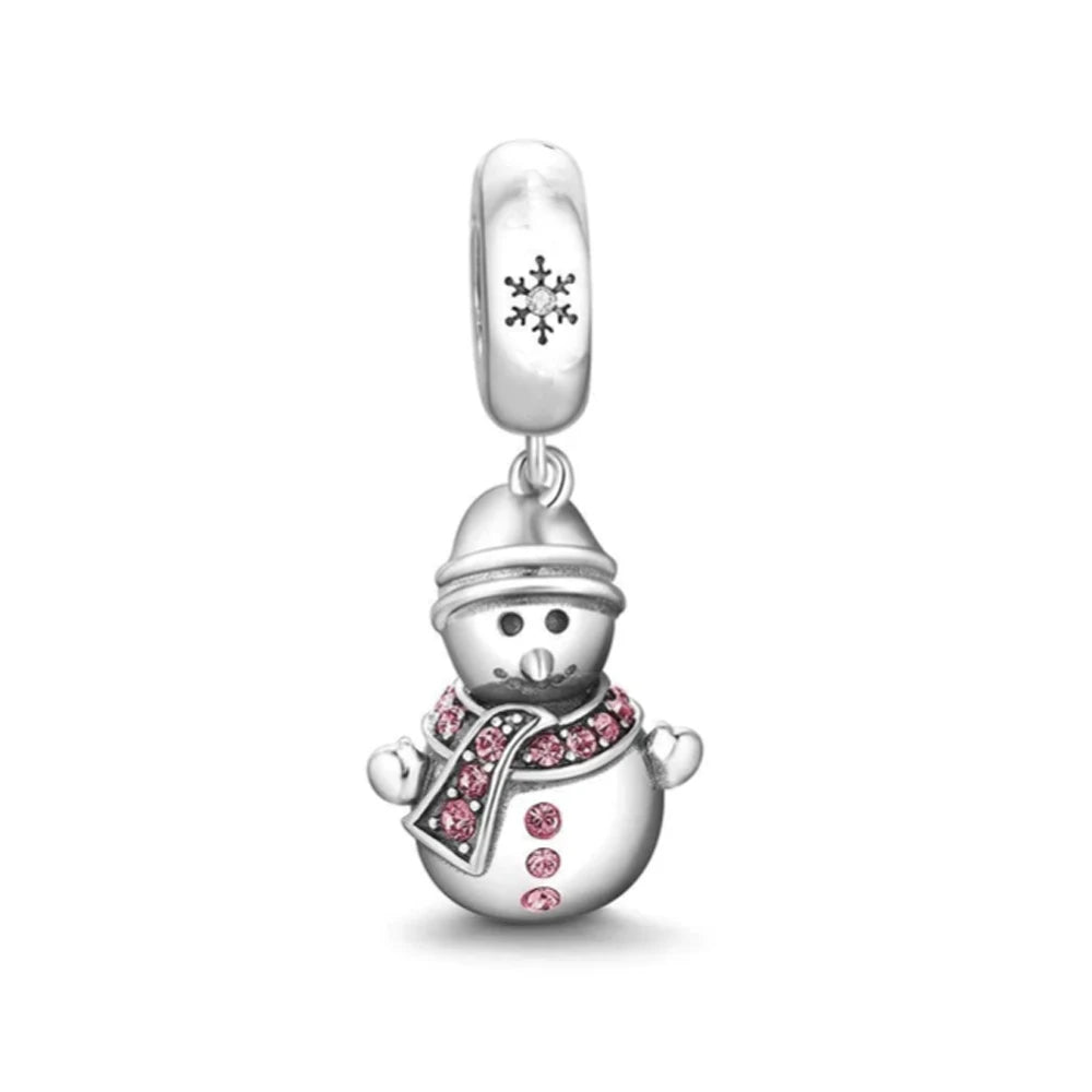 2025 Hot Sale Pink zircon aircraft passport cross Charm Beads Fit 925 Sterling Silver Original women Bracelet DIY Jewelry Gift