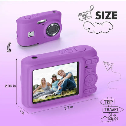 For KODAK PIXPRO FZ45 Soft Silicone Protective Case with Lanyard Slim Fit Camera Bag Camera Sleeve Camera Accessories