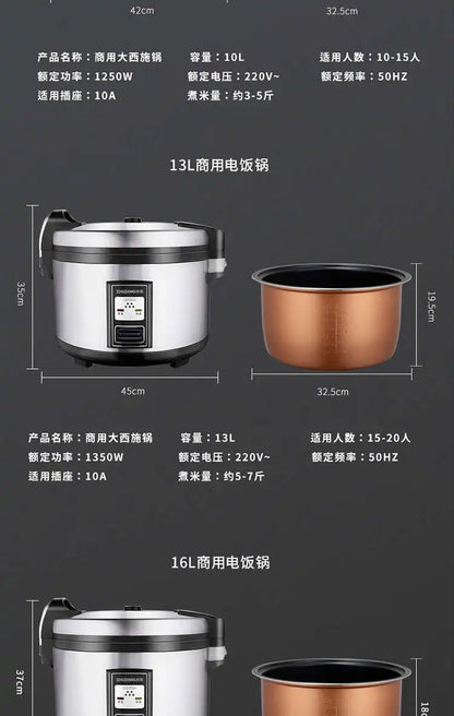 XL1 rice cooker large rice cooker canteen insulation hotel non-stick cooker commercial large