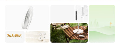 MIJIA DC Inverter Floor Fan Pro,Ultra-Thin Retractable,With Storage Box,Smart Standing Electric Fan,100 Air Flow Settings