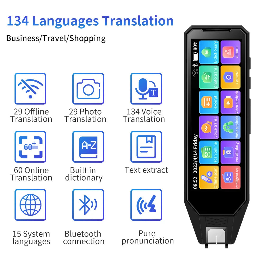 New style MD09 Intelligent Translation pen voice converter  offline scanning translation pen Business travel  dictionary pen