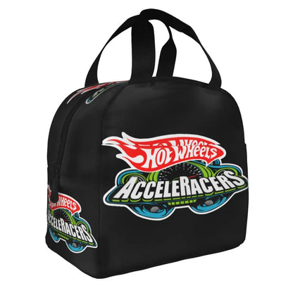 Custom Hot Wheels For Fans Thermal Insulated Lunch Bag Cartoon Sport Car Portable Lunch Container Travel Multifunction Food Box