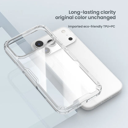 Nillkin for iPhone 17 Pro Max 16 Pro Max 15 Pro  14 13 iPhone series TPU+PC Silicone Soft Transparent Phone Back Cover