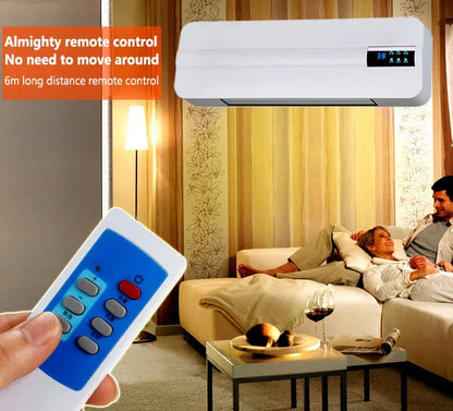 DMWD Wall-mounted remote control heater air warmer home room energy saving heating fan bathroom heating air radiator convector