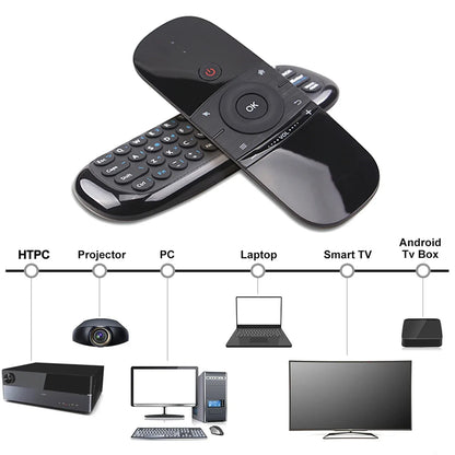 W1 Air Mouse Wireless Keyboard Remote Control 2.4G IR Learning 6-Axis gyroscope Motion Sense for Smart TV Android TV Box PC