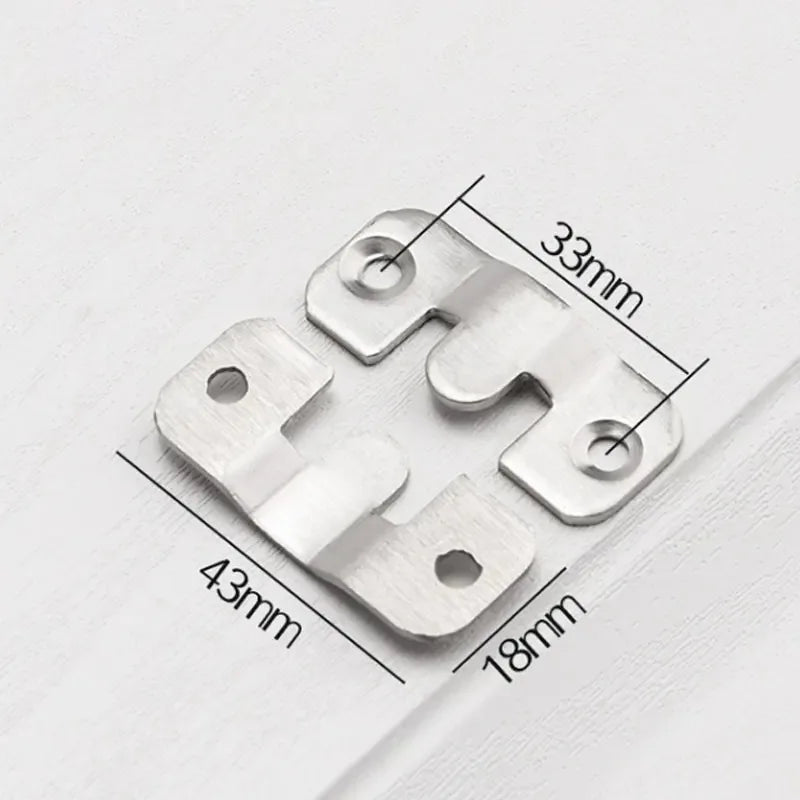 10PCS Universal Mounting Hooks Heavy Duty Wall Hanger Bracket for Pictures Frames Furniture Home Decor Storage