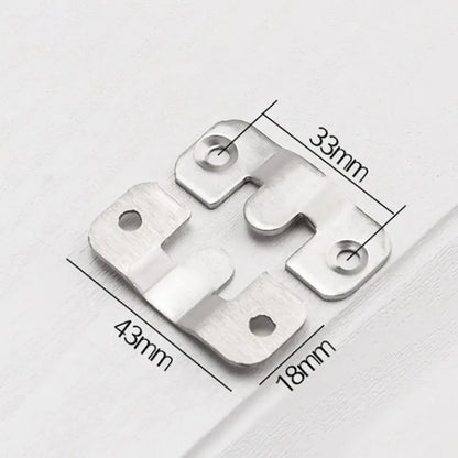 10PCS Universal Mounting Hooks Heavy Duty Wall Hanger Bracket for Pictures Frames Furniture Home Decor Storage