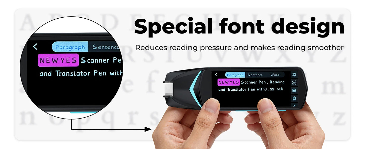 AI Pen Reading Pen for Dyslexia Scan Reader Pen 4 Text to Speech Device Translator Pen Photo Translation OCR 16GB Bluetooth Pen