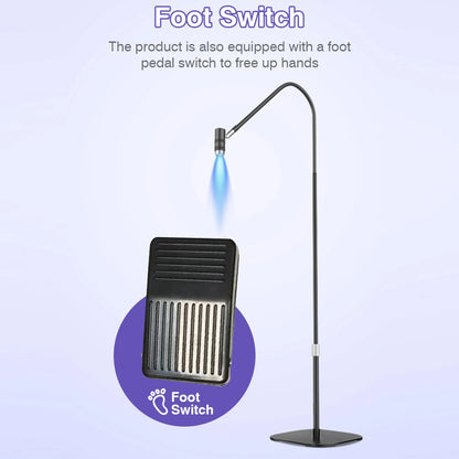 170cm Floor Standing Professional Nail UV Lamp Nail Dryer Stand 6W 5 Levels UV Lash Light Nail Tech Glue Lamp Foot Switch
