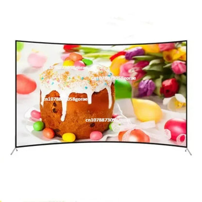 New 55 Curved TV 4K Ultra High Definition LED TV Wifi USB Video Fashion Design 55 Inch TV 4K