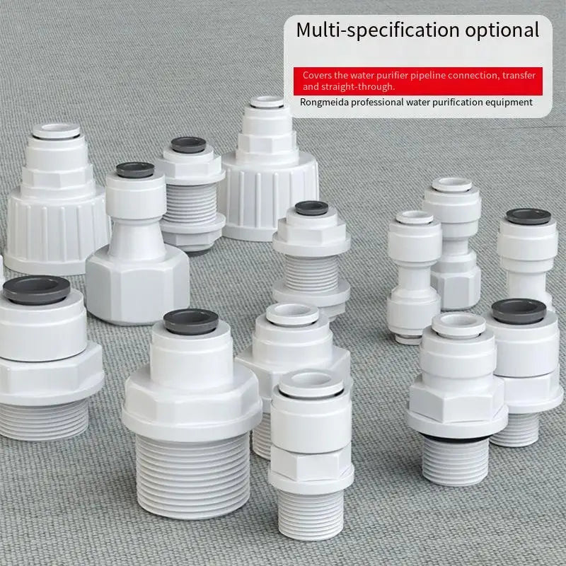 10PCS Straight Ro Quick Water Fitting 1/4" Hose Pipe Connector Water Filter Reverse Osmosis Parts