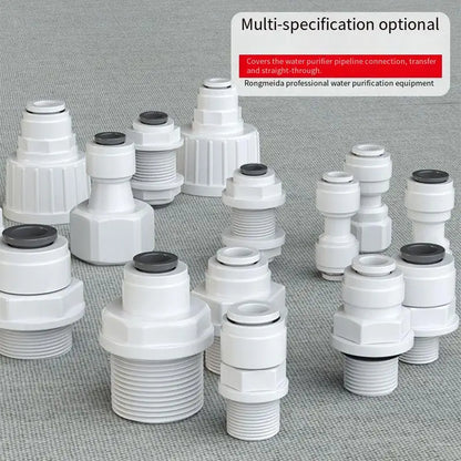 10PCS Straight Ro Quick Water Fitting 1/4" Hose Pipe Connector Water Filter Reverse Osmosis Parts