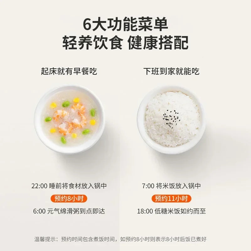 Riz Cooker Electric Rice 220v Multicooker Household Appliances for Home Smart Soup Separation 4L Low-sugar Coocker Pot