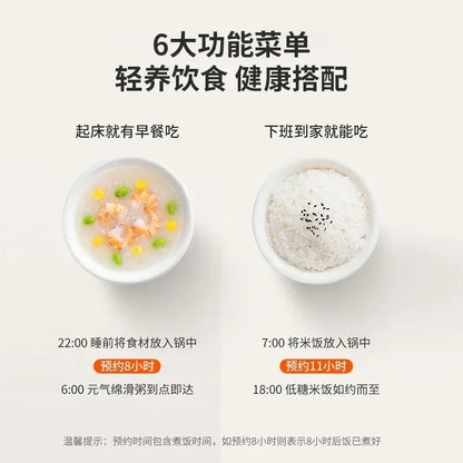 Riz Cooker Electric Rice 220v Multicooker Household Appliances for Home Smart Soup Separation 4L Low-sugar Coocker Pot