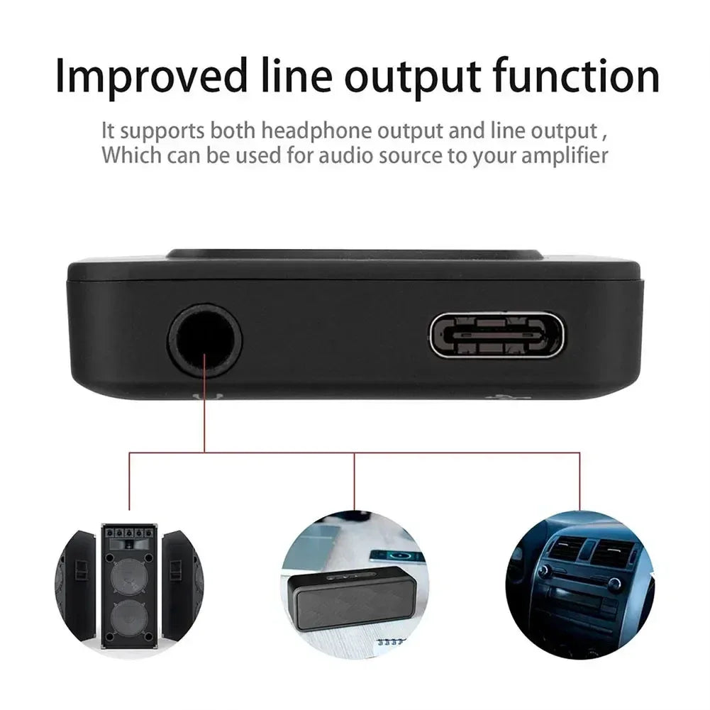 Type-C Port MP3 Bluetooth Player Fast Charging 5.4 Bluetooth Version Running, Fitness, Exercise Walkman Scalable Memory Card