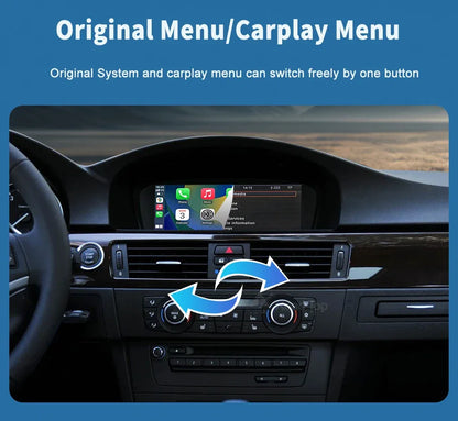 Road Top 8.8'' Wireless Carplay Android Auto Multimedia Display Screen For BMW 3 Series E90 E91 E92 E93 5 Series E60 E61 CCC CIC