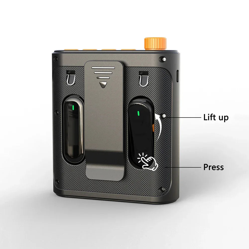 Mini Wireless Megaphone Speaker With Lavalier microphone Portable Voice Amplifier for Teachers, Elderly, Tour Guides, Coaches,