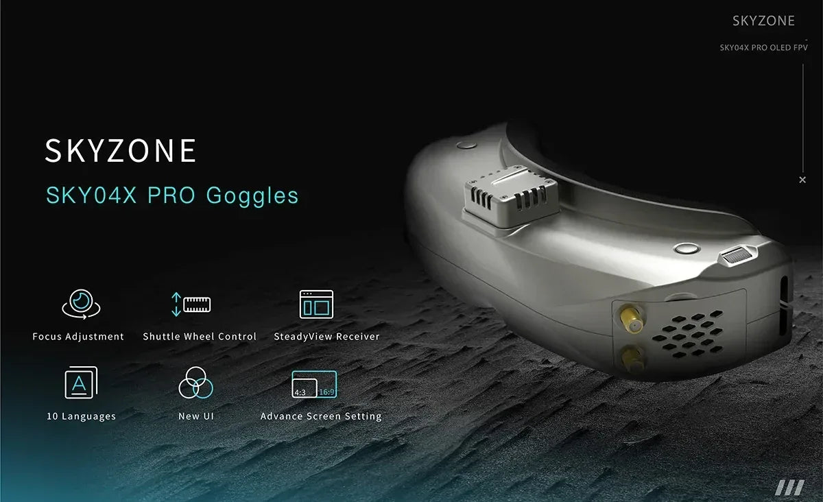 Skyzone SKY04X PRO Goggles FPV Goggles VR 1920*1080 Resolution 100FPS Diversity Video Glasses For FPV Accessories