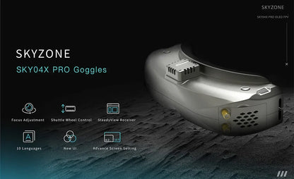 Skyzone SKY04X PRO Goggles FPV Goggles VR 1920*1080 Resolution 100FPS Diversity Video Glasses For FPV Accessories