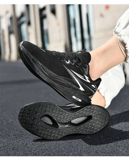 Men's Running Shoes Jogging Breathable Mesh Cushioning Non-Slip Outdoor Casual shoes Couple Trainer Race Sneakers Off-road Shoes