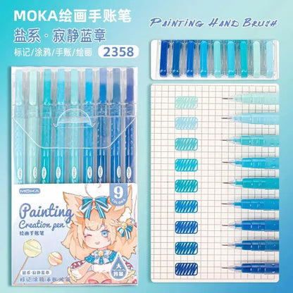 150/6 Colors Acrylic Gel Pen Student Diary Scrapbook Painting DIY Gel Pen Set Color Drawing Doodling Art Markers School Supplies