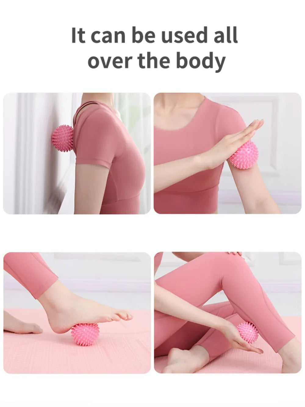 Fascia Ball Raised Point Massage Ball TPR Posture Master Yoga Ball Waist and Back Foot Massage Ball Muscle Relaxation Massage